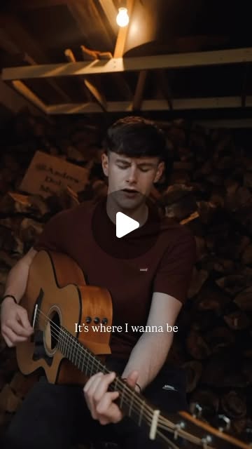 Andrew Dolan playing Where I Wanna Be on acoustic guitar